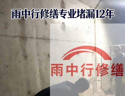 荆州某商场电梯井堵漏案例